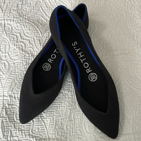 Rothy's Shoes - Rothy’s the Point in black solid